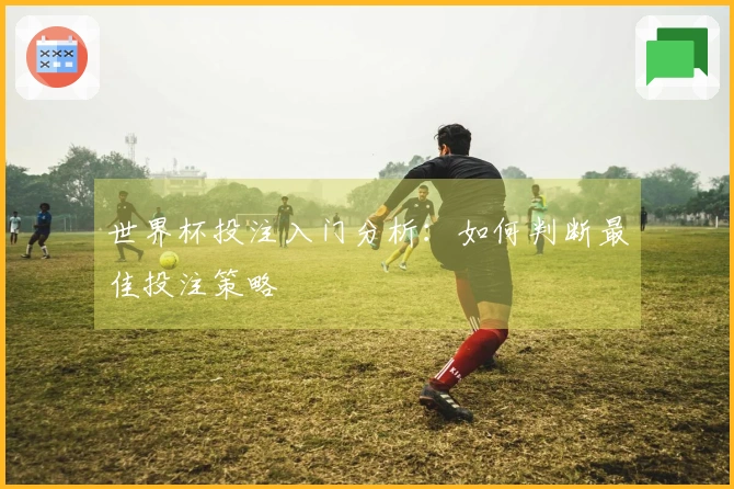 世界杯投注入门分析：如何判断最佳投注策略